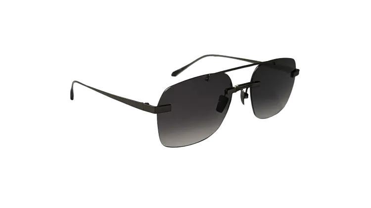 Titanium Black Frame Gray Lens Sunglasses with Carl Zeiss Vision™